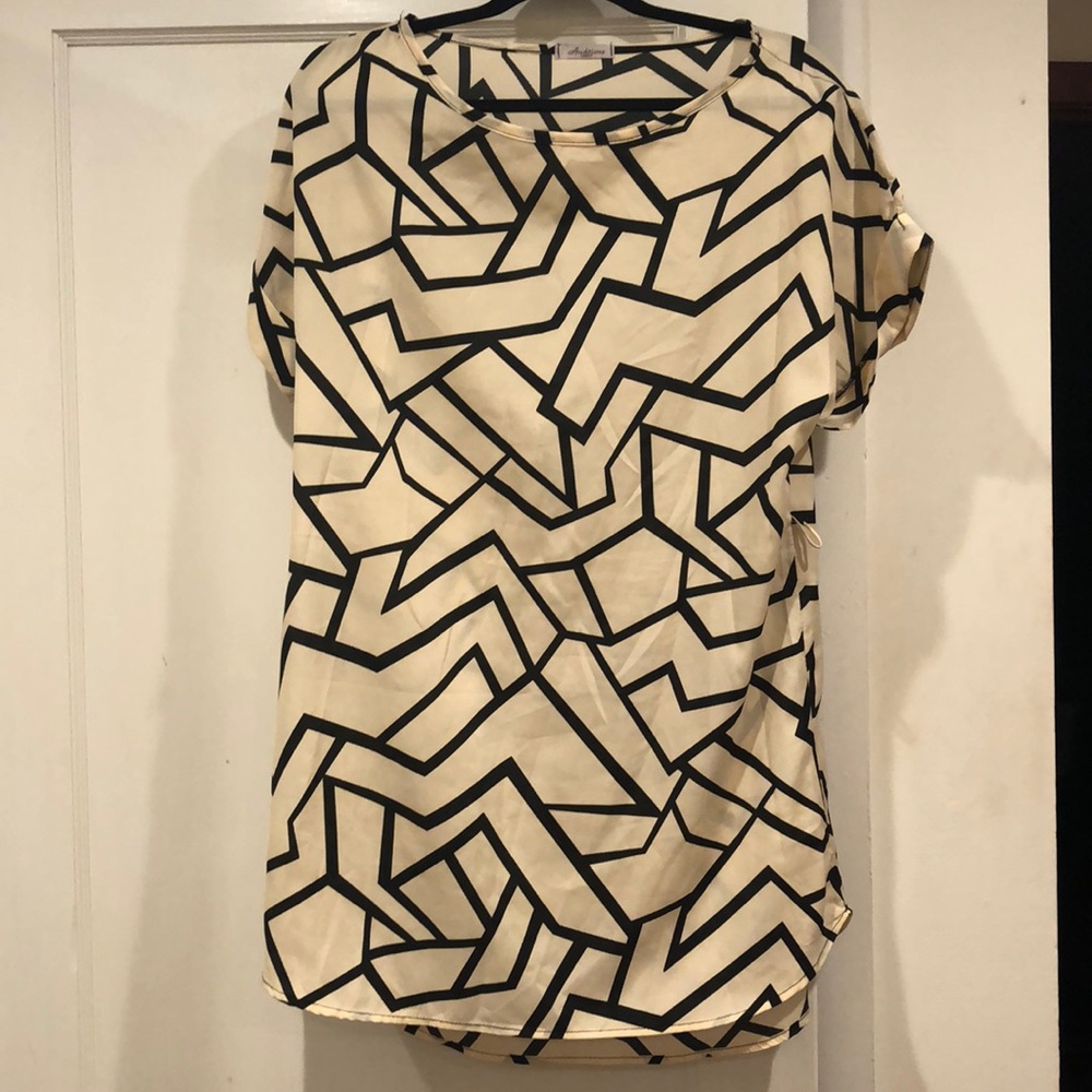 Black and white dress from a boutique